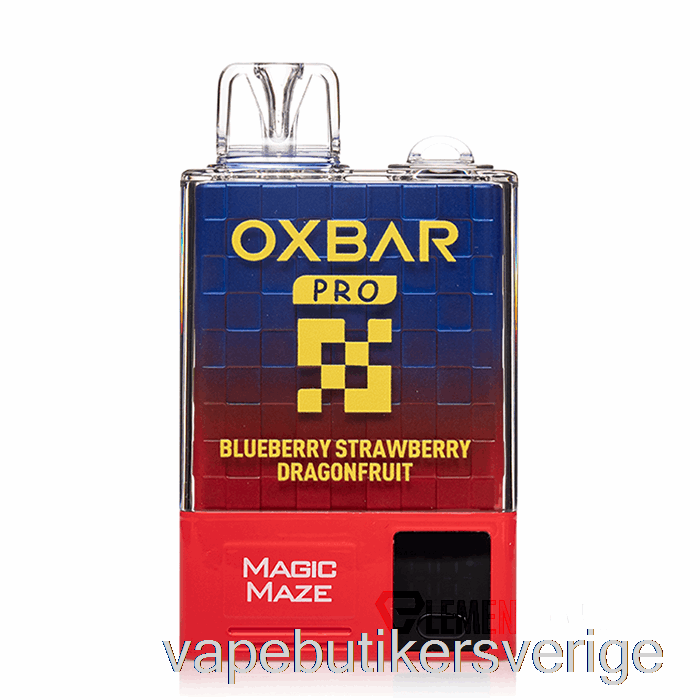 Vape Sverige Oxbar Magic Maze Pro 10000 Engångsblåbär Jordgubbar Dragonfruit